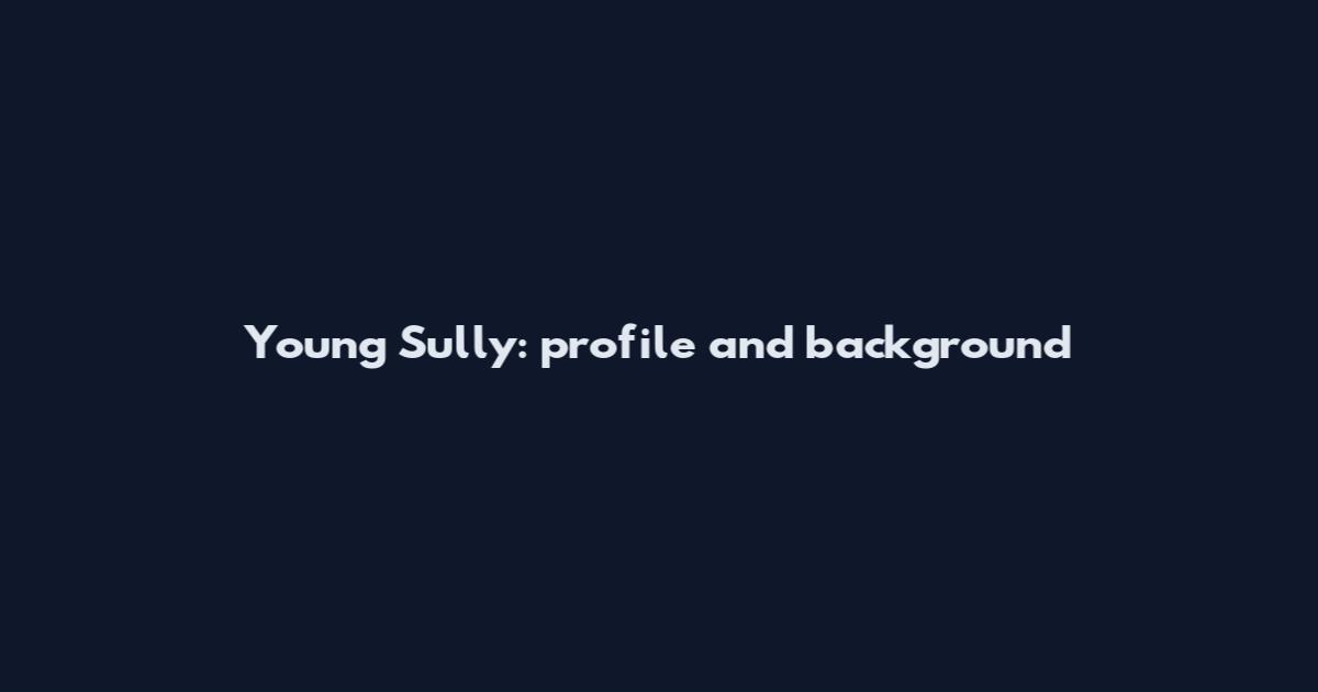Young Sully: profile and background
