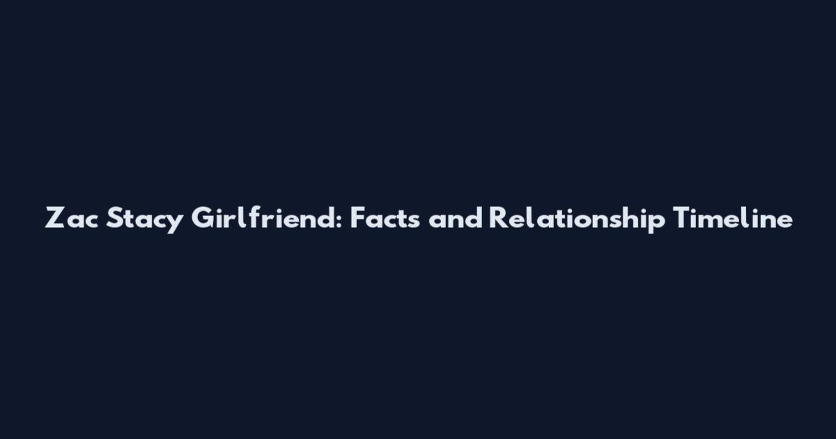 Zac Stacy Girlfriend: Facts and Relationship Timeline