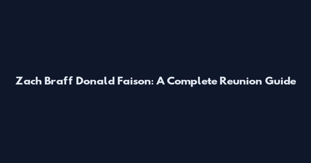 Zach Braff Donald Faison: A Complete Reunion Guide