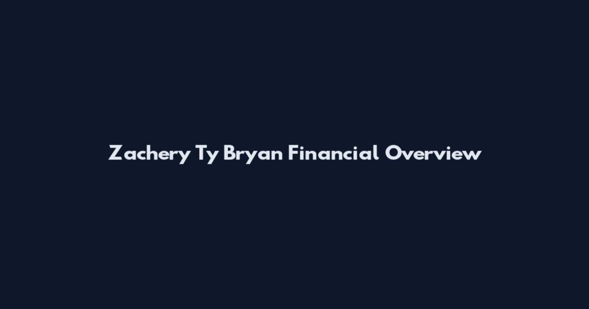 Zachery Ty Bryan Financial Overview