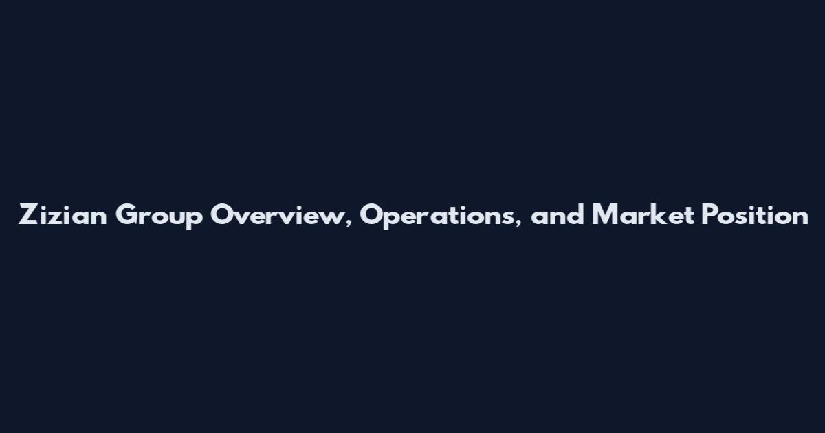 Zizian Group Overview, Operations, and Market Position