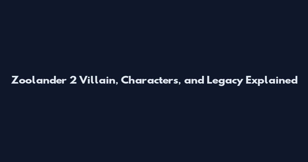 Zoolander 2 Villain, Characters, and Legacy Explained