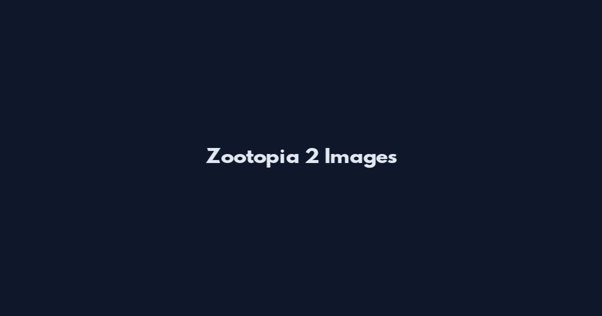 Zootopia 2 Images