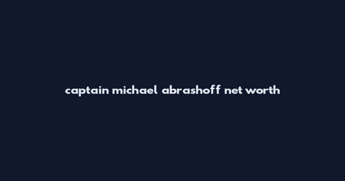 captain michael abrashoff net worth
