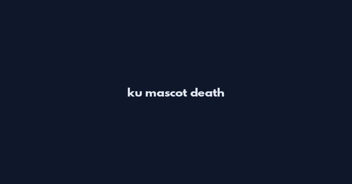 ku mascot death