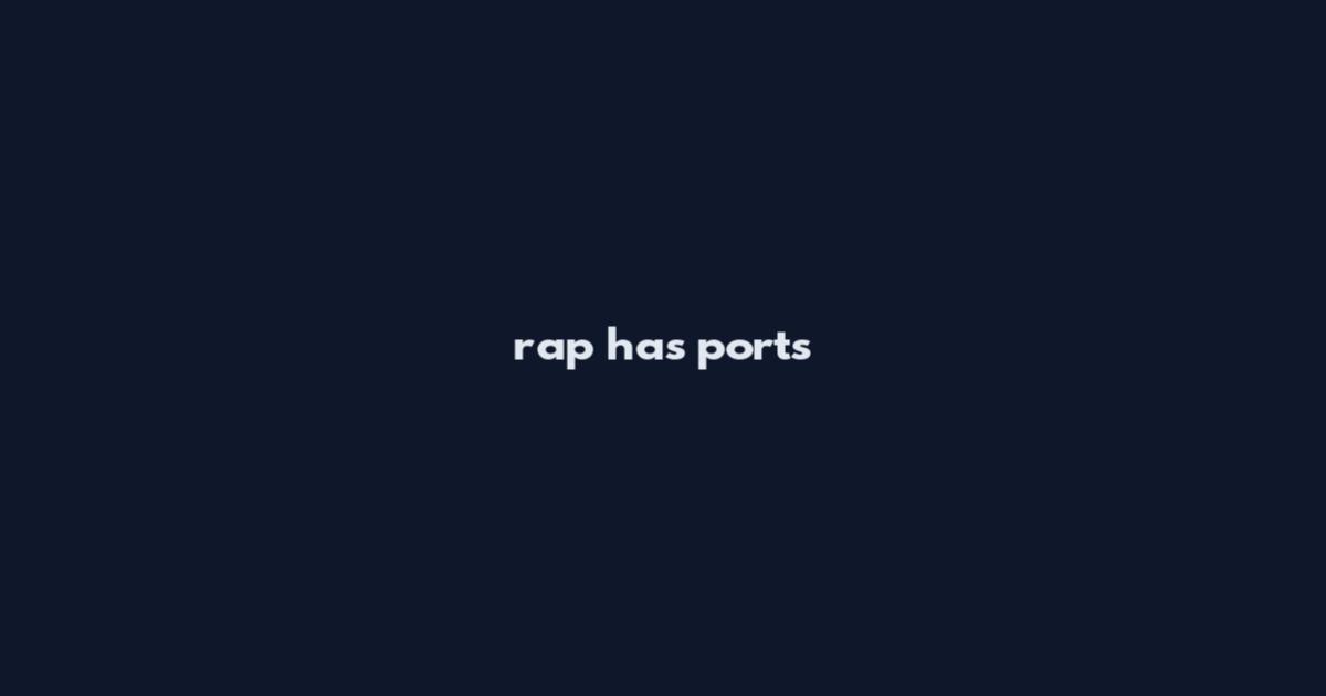 rap has ports