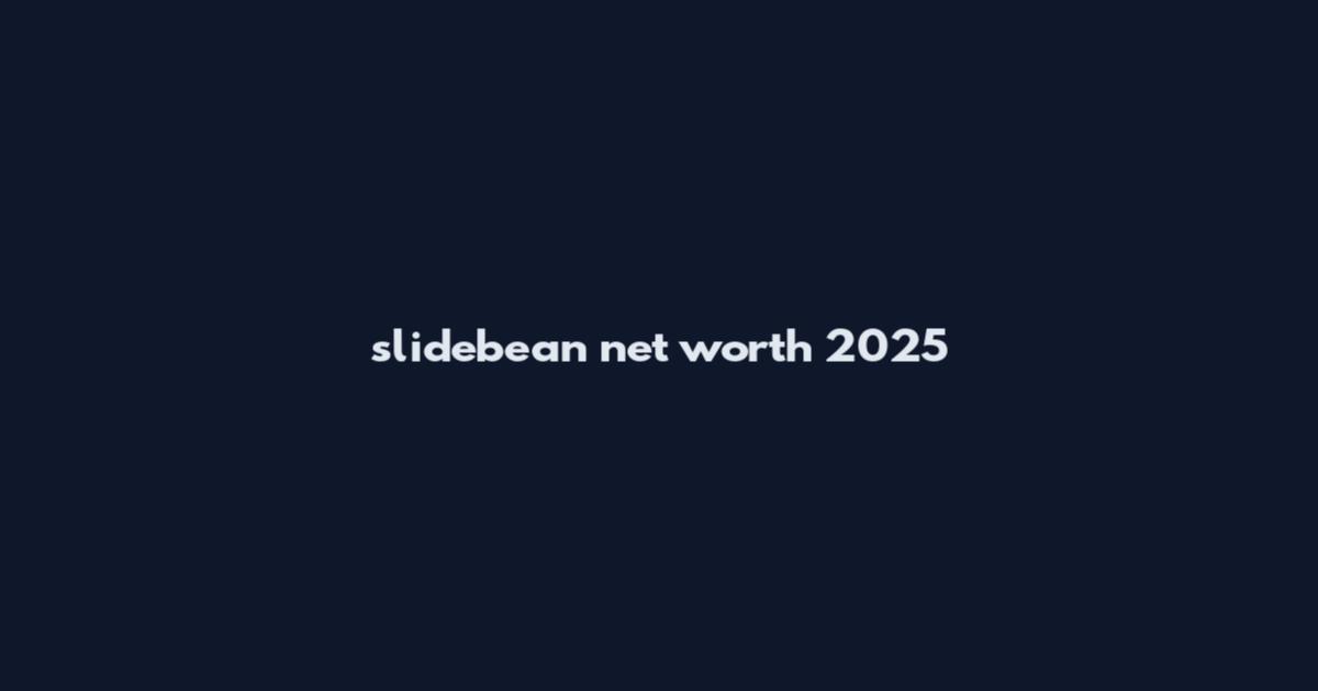 slidebean net worth 2025