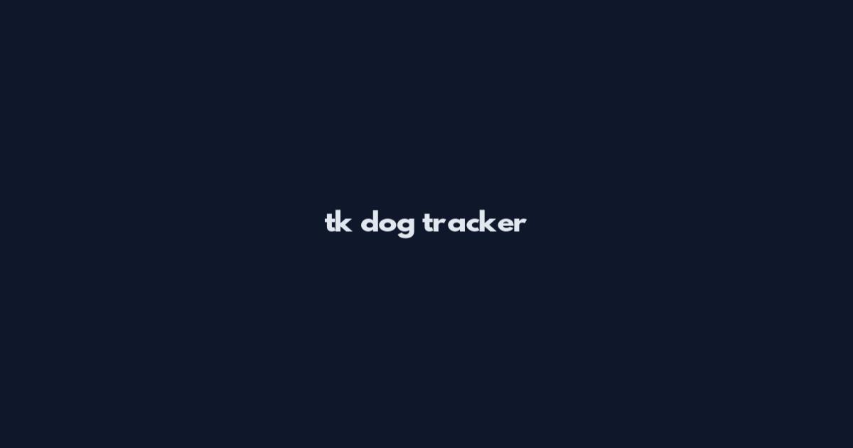 tk dog tracker