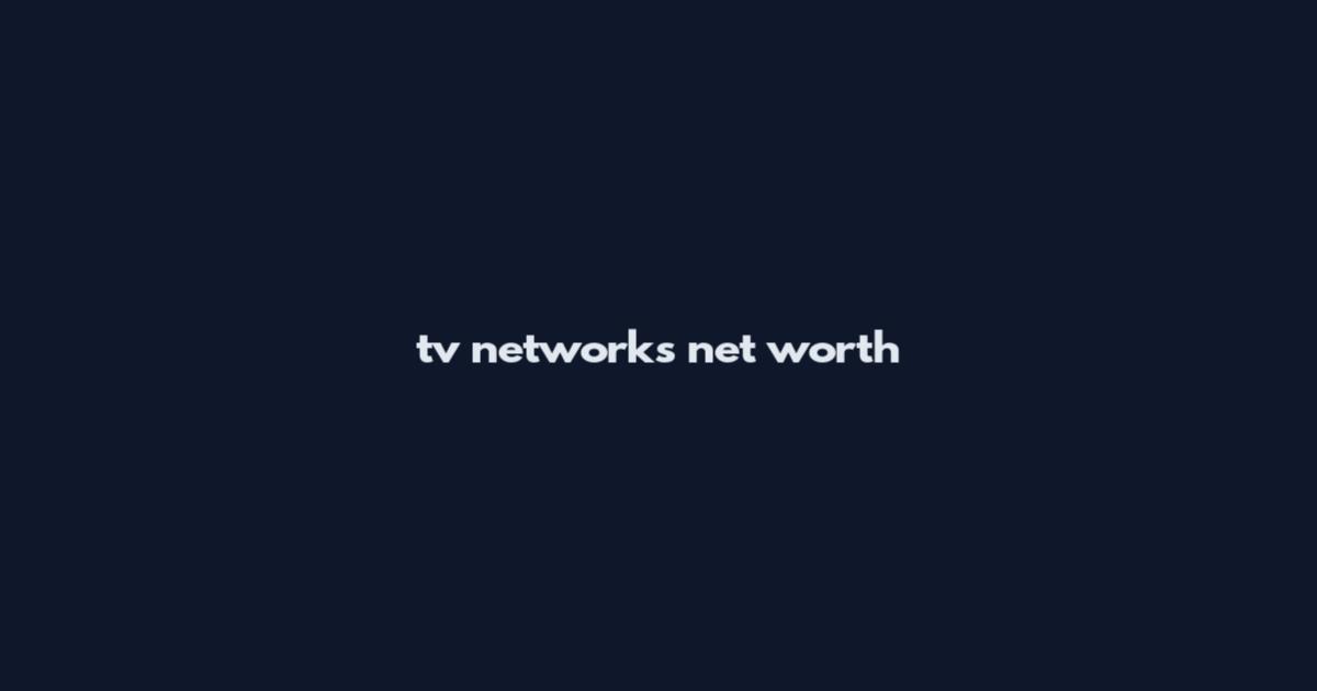 tv networks net worth